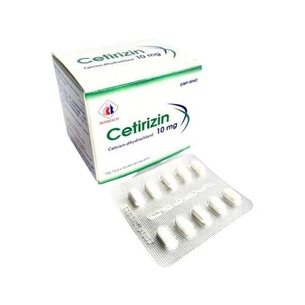 Cetirizine 10mg DMC (H/100v) – Giảm nhanh dị ứng mũi và mày đay, 1 viên mỗi ngày
